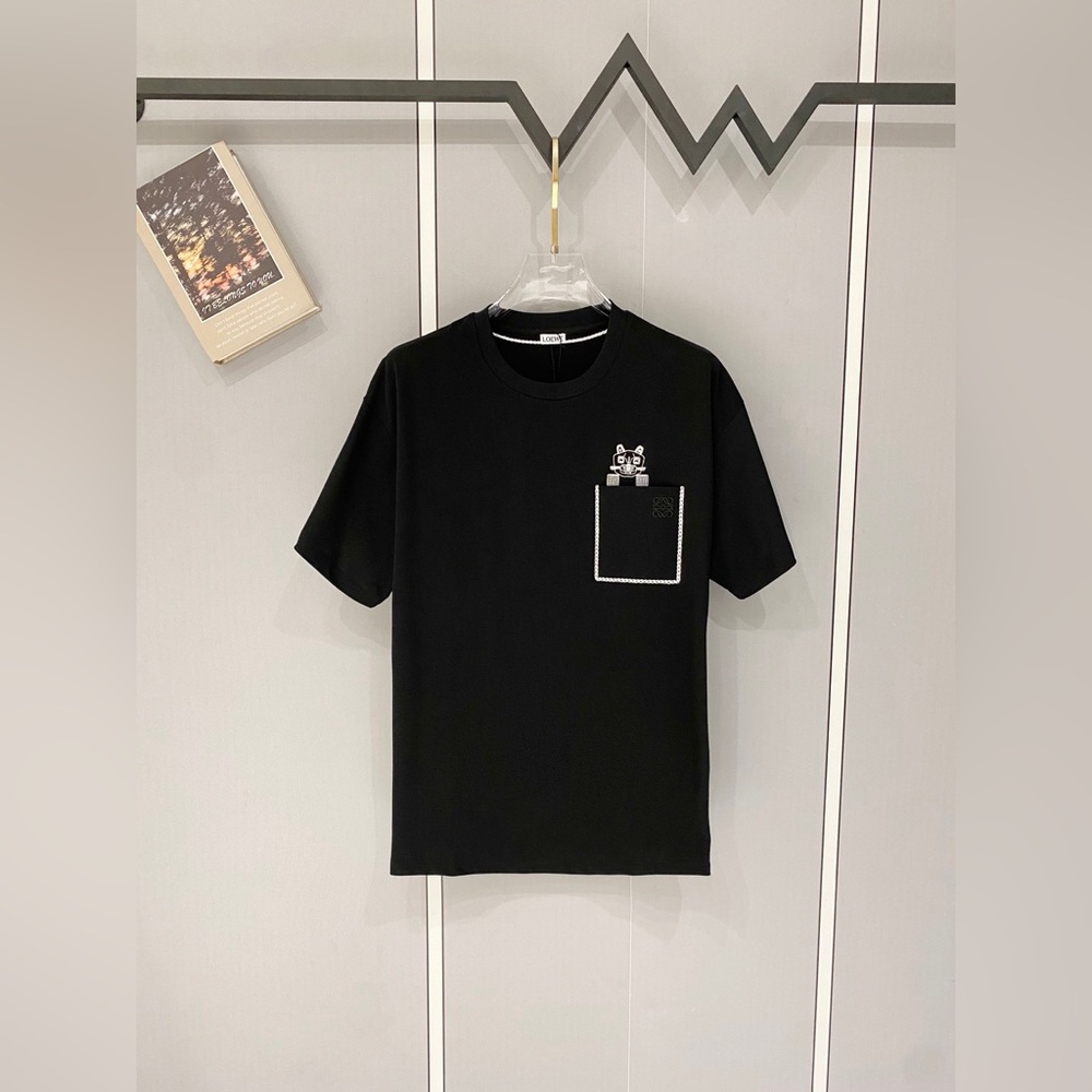 LOEWE high-quality 320g round-neck short-sleeved T-shirt
